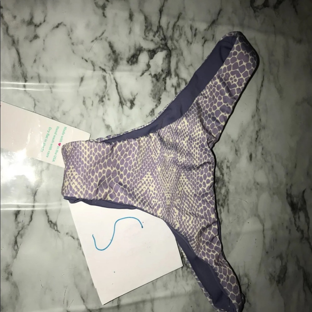 snake print bikini bottoms